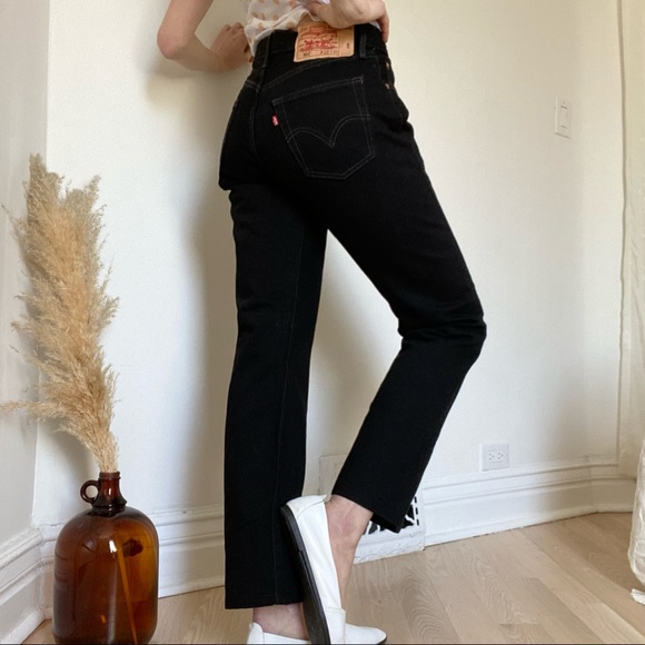 Levi's Denim - LEVI’S Vintage 501 | Black straight/wide leg denim